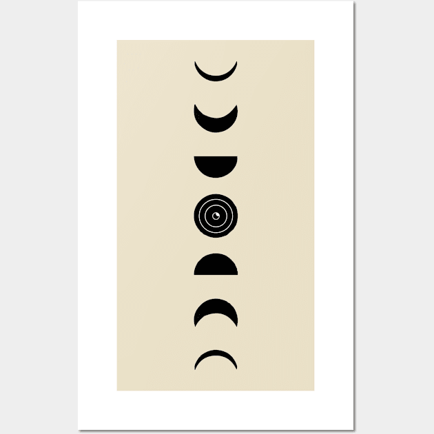 moon phases Wall Art by Lamink